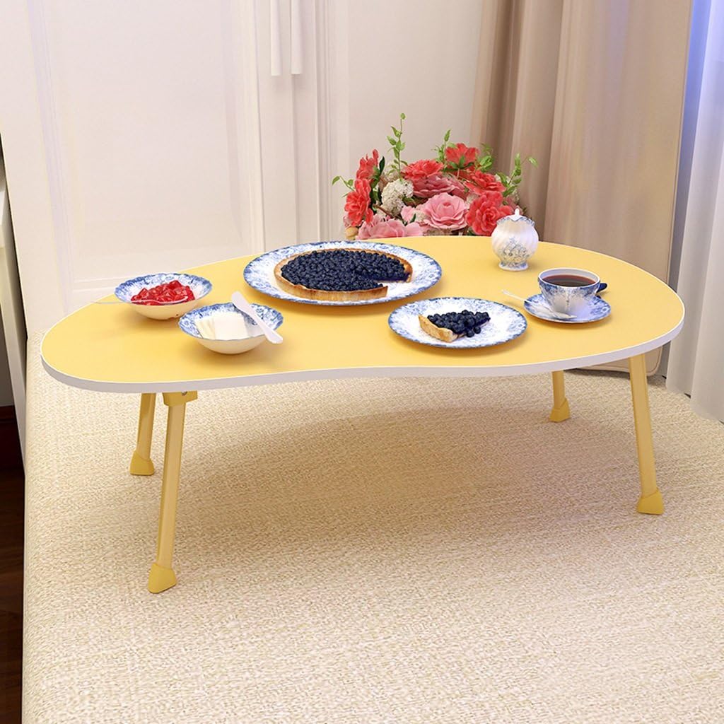 GFL Utility Tables Home Dining Table, Laptop Desk/small Desk Size: L80cm*W50cm*H28cm (multicolor Optional) (Color : Yellow)