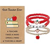 Dayofun Gifts for Teacher - Teacher Appreciation Gifts Bracelet,Christmas End of Year Retirement Valentine Day Teachers Gift