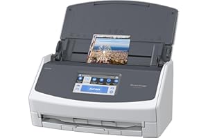 ScanSnap iX1600 Wireless or USB High-Speed Cloud Enabled Document, Photo & Receipt Scanner with Large Touchscreen and Auto Do