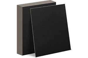 AUEAR, 20 Pack 10x12.5 Chipboard Sheet, 50pt Thick Bookboard, Scrapbooking Chipboard, Book Binders Board, Paper Board for Crafting Project (Black)