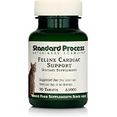 Standard Process Feline Cardiac Support, 90 Tablets | Cardiovascular System Supplement for Felines, Dietary Cat Supplement to Support Heart Health and Function
