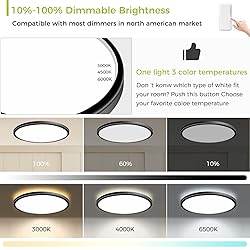 1PACK Flush Mount LED Ceiling Light Fixture