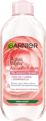 SkinActive Agua Micelar con Agua de Rosas Fórmula Vegana, 400ml