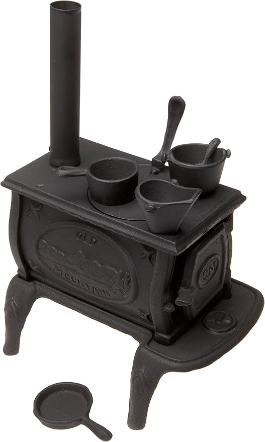 Amazon Com Old Mountain Black Mini Box Stove Set With Accessories 10 1 2 Inch Tall Cookware Sets Kitchen Dining