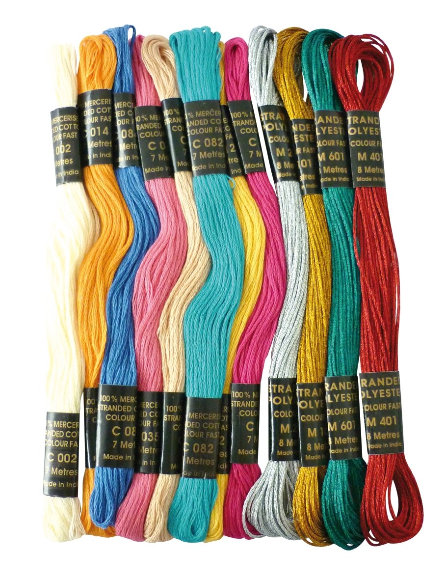 Set di braccialetti indiani placcati in oro: gioielli con perle multicolori, set da 12 - Italia