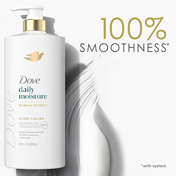 DOVE CONDITIONER DAILY MOISTURE FOR DRY HAIR WITH BIO-PROTEIN CARE TECHNOLOGY AND HYALURONIC SERUM 28 FL OZ