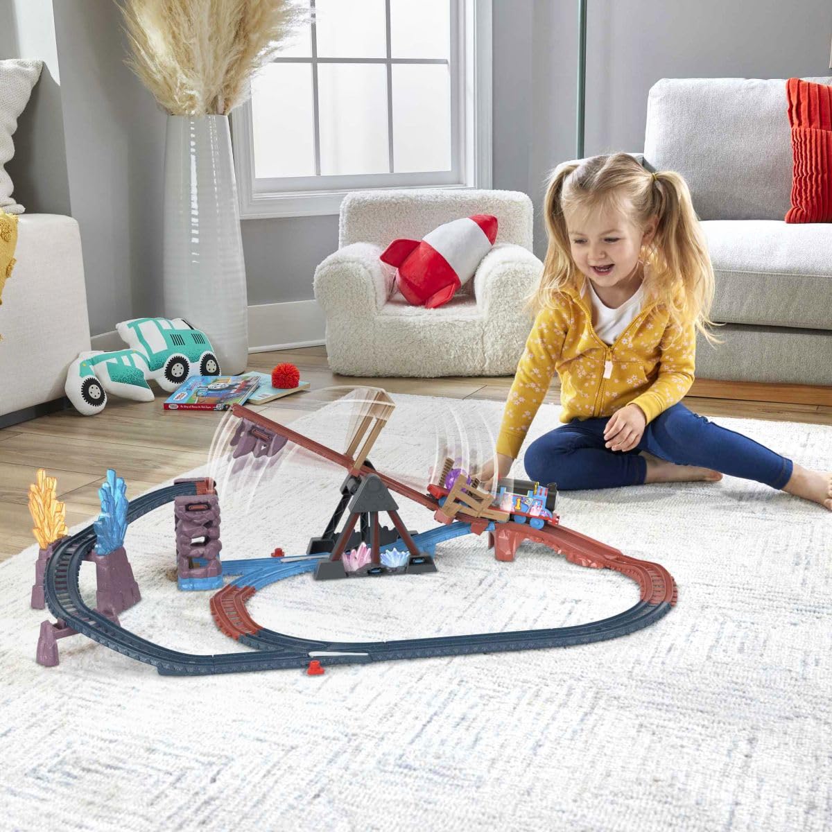 Thomas & Friends Crystal Caves Adventure Train Set - Motorized With 8 ...