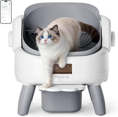 Selbstreinigende Katzentoilette Offenes mit Einstiegstufe