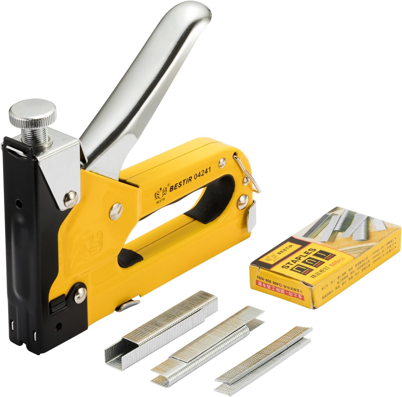 WEDOOO Staple Gun, Heavy-duty Staple Brad Nail Gun, 3-in-1