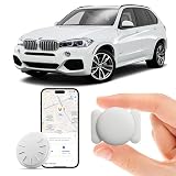 ZFSJTAG Car GPS Tracking Device for Vehicles, 1PCS Real Time GPS Tracker for Car Work with Find My (iOS Only),Hidden Mini GPS Tracker,No Monthly Fee (White Tracker, White Magnetic Case)