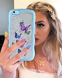 Likiyami for iPhone 6 Case Women Girls - Wave Frame