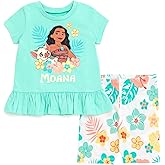 Disney T-Shirt and Bike Shorts Outfit Set Infant to Big Kid Sizes (12 Months - 14-16)