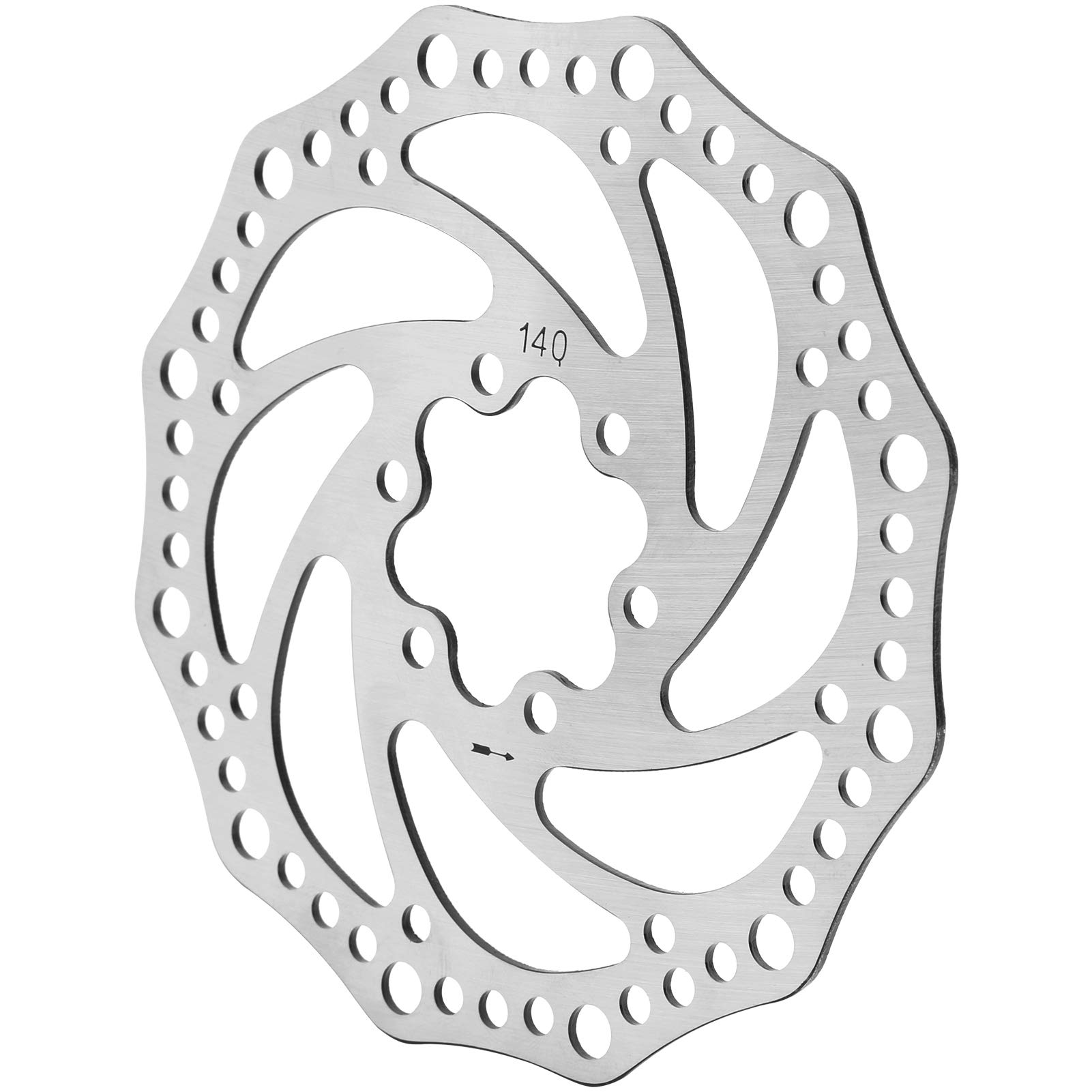 Stainless Steel Brake Disc, Electric Scooter Brake Disc, Durable Bicycle Brake Pad Braking Part 34mm Brake Disc 140mm for Electric Scooter Modification Accessories Outdoor Mountain Bike