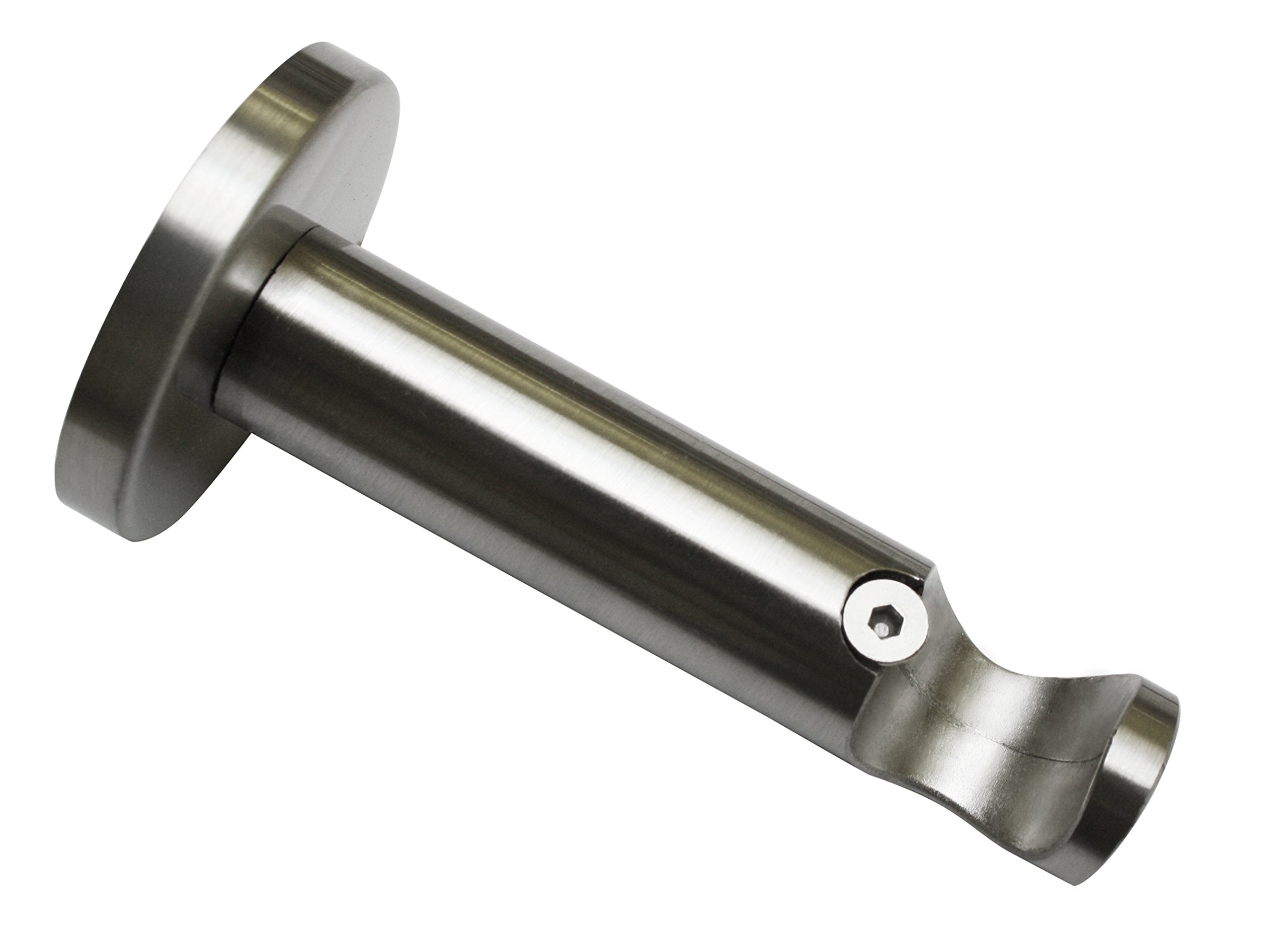 Gardinia Bracket Ø 20 mm 8, Metal Stainless Steel Finish, 8 x 8 x 0.02 cm