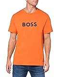 BOSS Regular Fit Short Sleeve Beach T-Shirt, Papaya