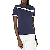 Callaway Womens Swingtech™ Asymmetrical Color Block Short Sleeve Golf Polo Shirt