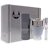 Invictus by Paco Rabanne for Men - 3 Pc Gift Set 3.4oz EDT Spray, 0.34oz EDT Spray, 5.1oz Deodrant Spray
