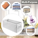 UENTIP CD Storage Boxes With Lids Pack of 2 White 13.2 x 5.9 x 5.3 view 5
