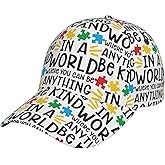 Rmqsyhfz Autism Baseball Hat Unisex Adult Adjustable Autism Awareness Cap Hat for Women Men