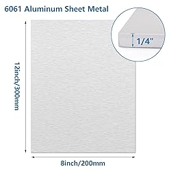 6061 Aluminum Sheet Metal 8 x 12 x 1/4 Inch, Heavy