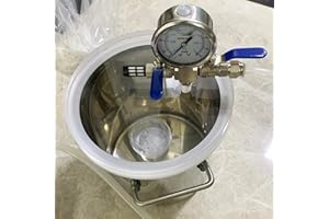 VIUSEO 20 Gallon Vacuum Chambers for Resin, Stainless Steel Degassing Chamber Kit with Clear Lid, for Stabilizing Wood/Epoxies Casting/Essential Oils (No Pump)