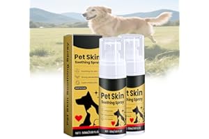 Pet Skin Soothing Spray – Natural Anti-Itch Treatment for Dogs & Cats – Fast Relief for Skin Irritations, Allergies, Dryness,