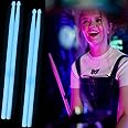 Light Up Drum Sticks 2 Pairs, 5A Luminous Light Up Drumsticks, Bright Luminous Glow in The Dark Drumsticks, Personalized Drum Sticks for Adults Kids Professional Drummer Gifts Drum Accessories