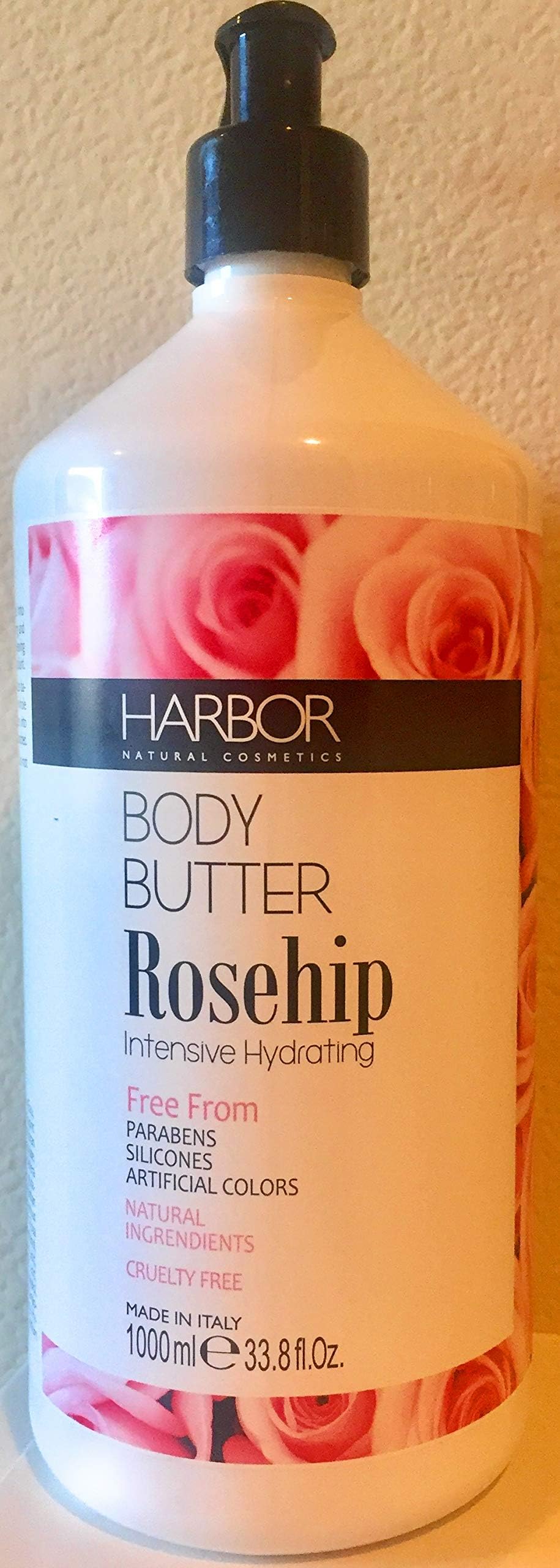 Harbor Natural Cosmetics Body Butter, Rosehip Intensive Hydrating, 33.8Oz.