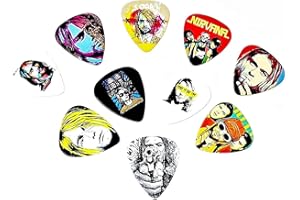 SHERPA LLC Nirvana | Kurt Cobain Guitar Picks (10 picks in a pack)