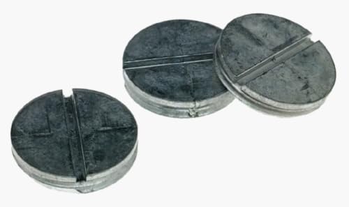 Hubbell-Bell Gray Lampholder Closure Plugs