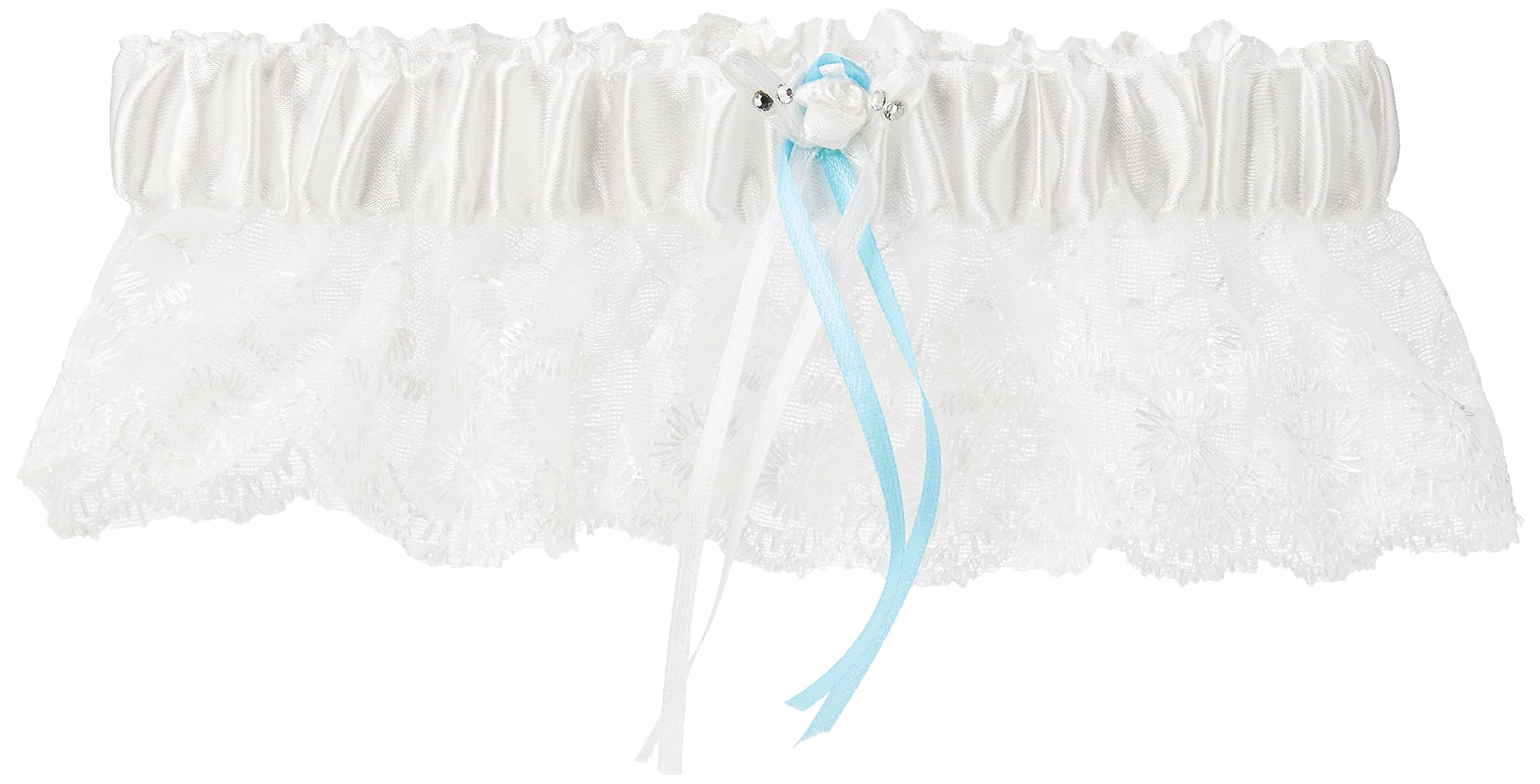 CLUB GREEN IVORY LACE GARTER WITH DIAM.(DISPLAY BOX), Fabric, 24.2 x 13.2 x 4.4 cm