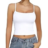Avidlove Camisole Tank Tops for Women Square Neck Spaghetti Straps Double Lined Y2K Going Out Cami Top