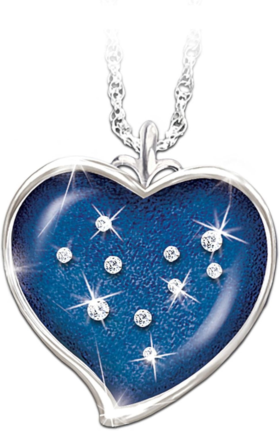 Solid Sterling Silver And Swarovski Crystal Pendant