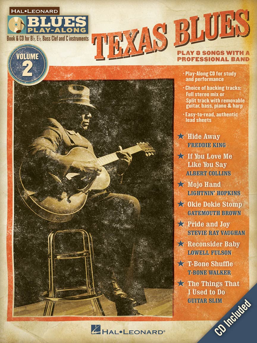 Blues Play Along Volume 2 Texas Blues Bk/Cd: 02 (Hal Leonard Blues Play-Along)
