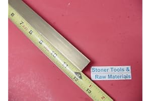 STONER METALS 3/4" x 3/4" C360 Brass Square BAR 12" Long Solid .750" Flat Mill Stock H02