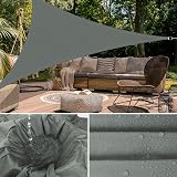 OFFCUP 3x3x3m Sun Shade Sail Grey 160gsm UV Block Roof Patio Canopy view 8