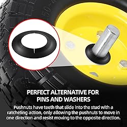 (8-Pack) 1/2" Axle Push Nuts, Dolly Wheel Lock