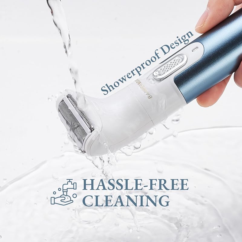 Rasoir électrique 3 en 1 pour femme sans douleur – Portable rechargeable pour le visage, les bras, les jambes, les aisselles et le bikini QR-8082