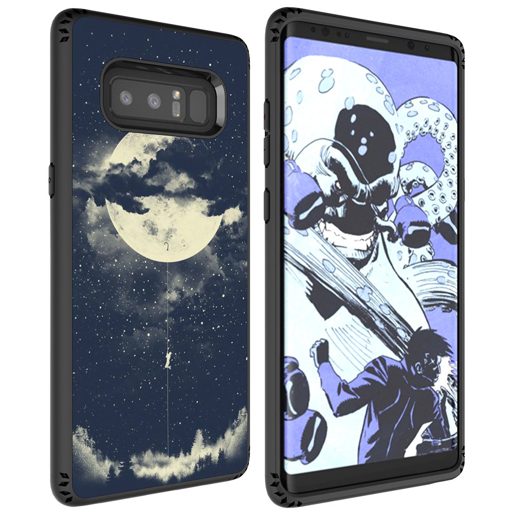 Galaxy Note 8 Case, MagicSky Shockproof Slim Corner Protection with Resilient Shock Absorption Rubber Protective Case Cover for Samsung Galaxy Note8 (2017) 6.3 Inch - Night Sky