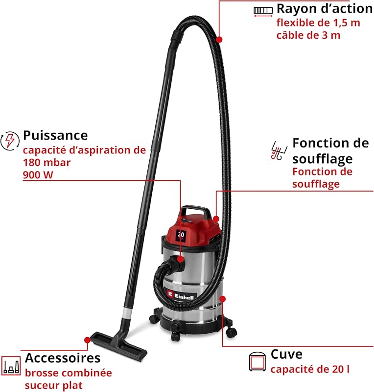 Aspirateur Eau et poussière TC-VC 2045 S — photo 2 sur 7