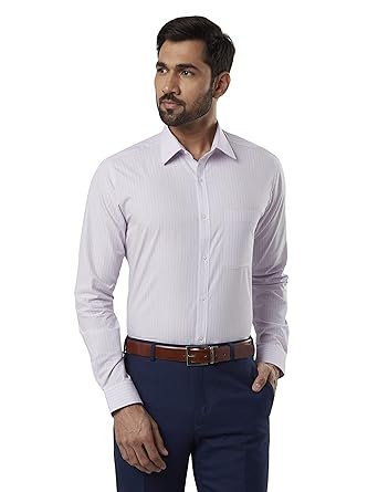 raymond men's plain slim fit formal shirt