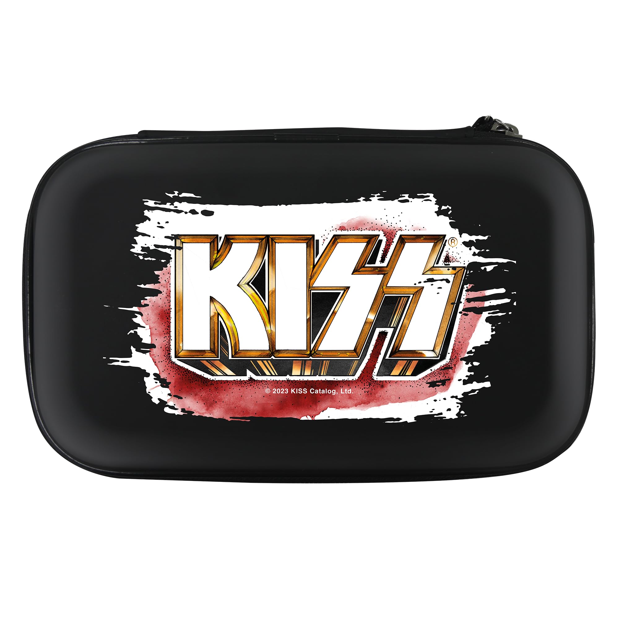 Kiss Officially Licensed Darts Wallet Storage Case Holds 6 Darts (White Logo)