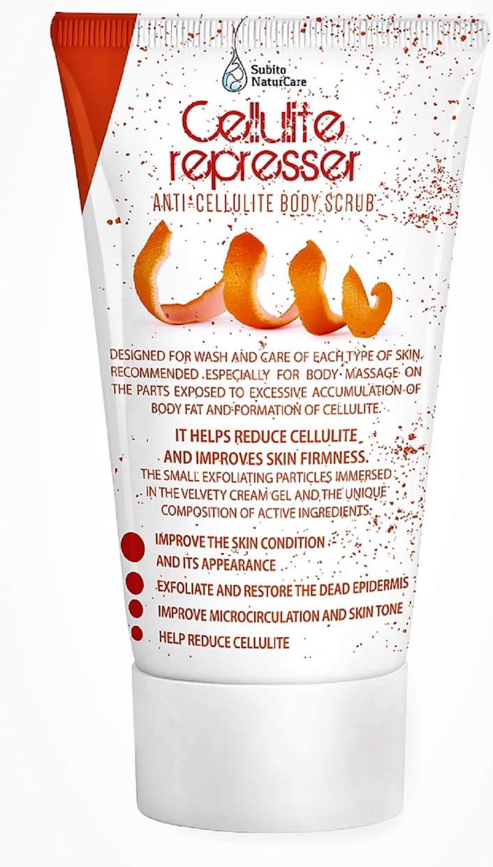 CELLULITE REPRESSER - Anti Cellulite Body Scrub Cream, Firming and Smoothing Skin Surface, Moisturizes and Refresh Your Skin 200 ml