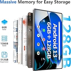 Android Tablet 10.51 Inch with 6GB RAM 128GB