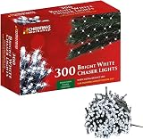The Christmas Workshop 77650 300 LED White Chaser Lights 20.9m 8 Modes