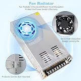 inShareplus 12V 30A 360W DC Switching Power Supply 110/220V Input view 4