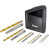 Titan 16013 10 Screw Extractor and Left Hand Drill Bit Set