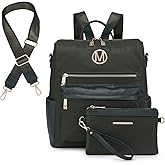 Women Nylon Backpack Purse Convertible Large Ladies Designer Rucksack Travel Shoulder Bags Handbag 2PCS