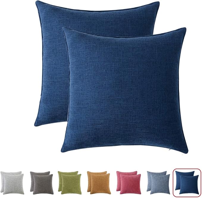 HPUK Pack of 2, Decorative Pillow Cover, Solid Color