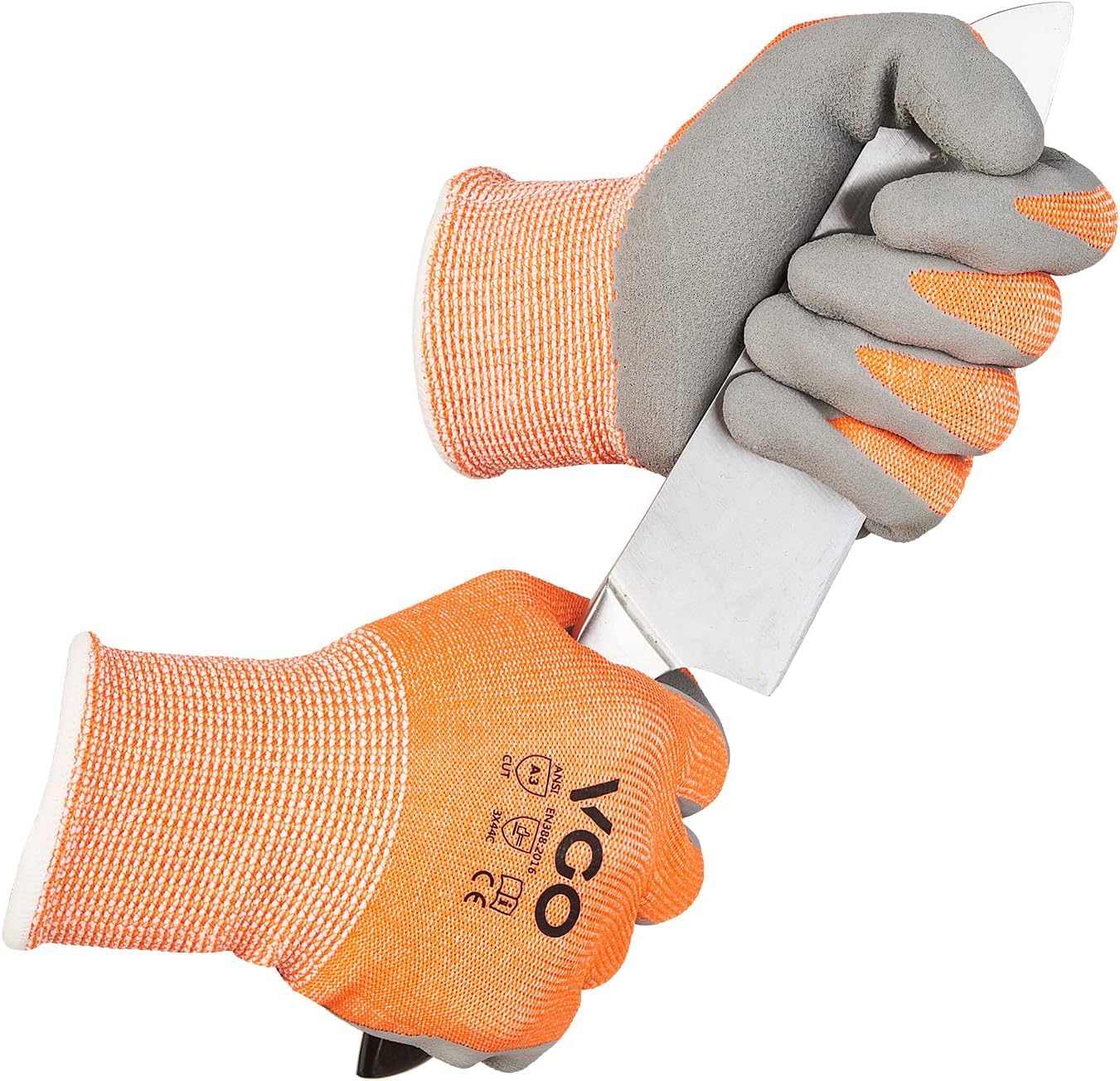 Vgo... 1Pair Cut Resistant Gloves,HPPE Anti-cut Liner,Hand Protection,EN388 level C, ANSI level A3(RB2148HY)